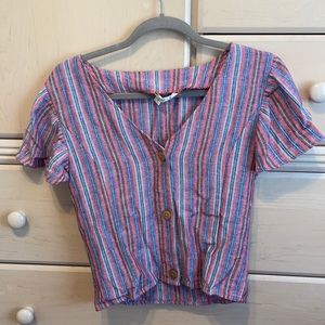 striped blouse